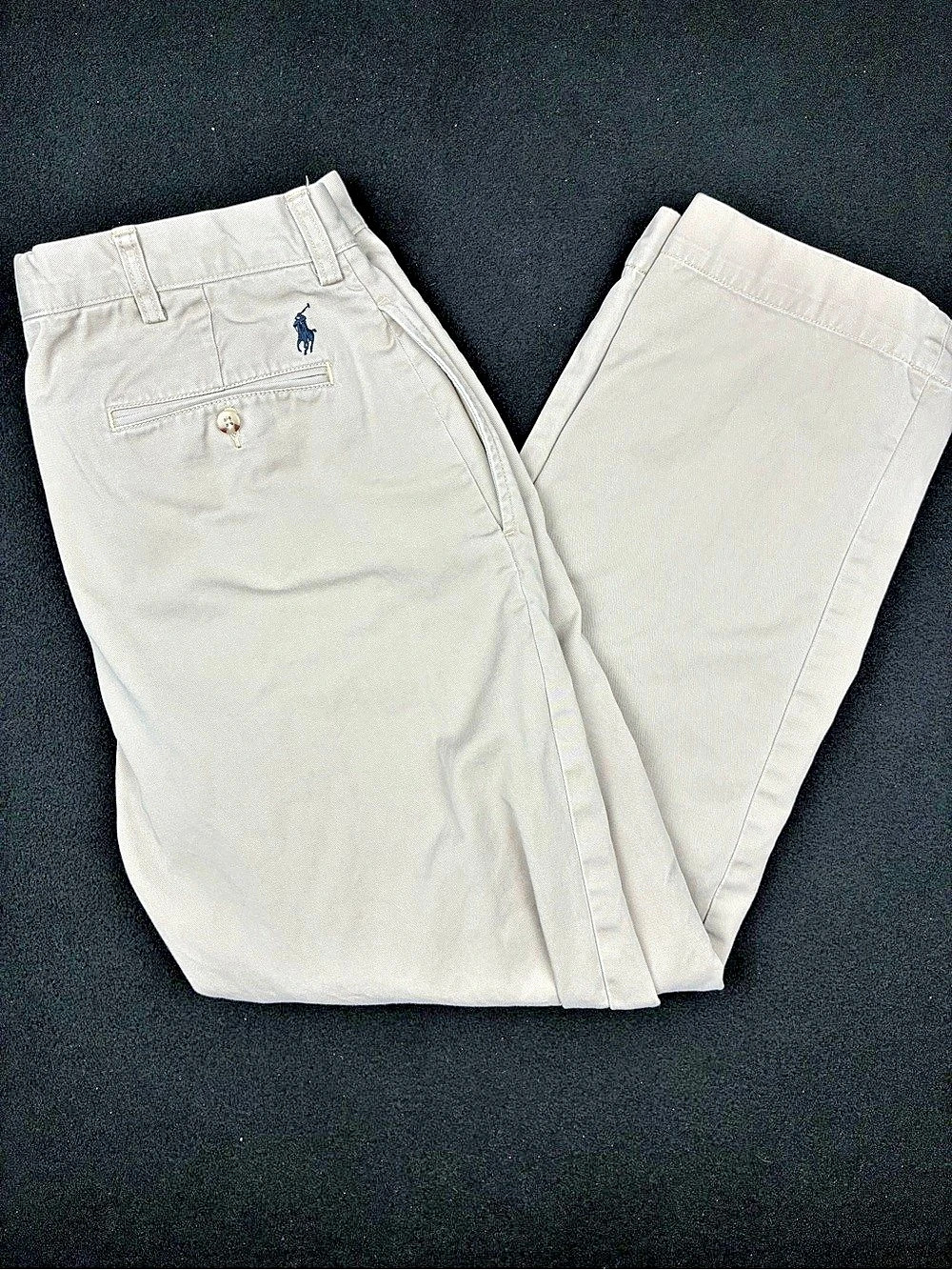 Polo Ralph Lauren Pleated Chino Ethan Pants Khaki Tan Mens 34x30 Preppy